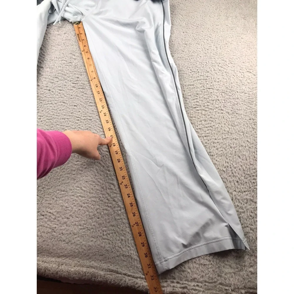 Lululemon Court Rival Wide-Leg Track‎ Pants Womens 8 (30x32) Starch Blue *Flaws